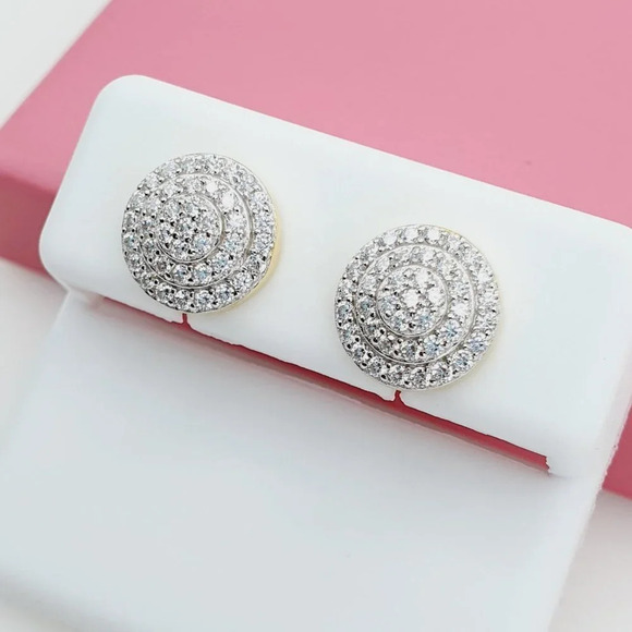 "925 Sterling Silver Cubic Zirconia Earrings, U19254611 - Picture 1 of 10